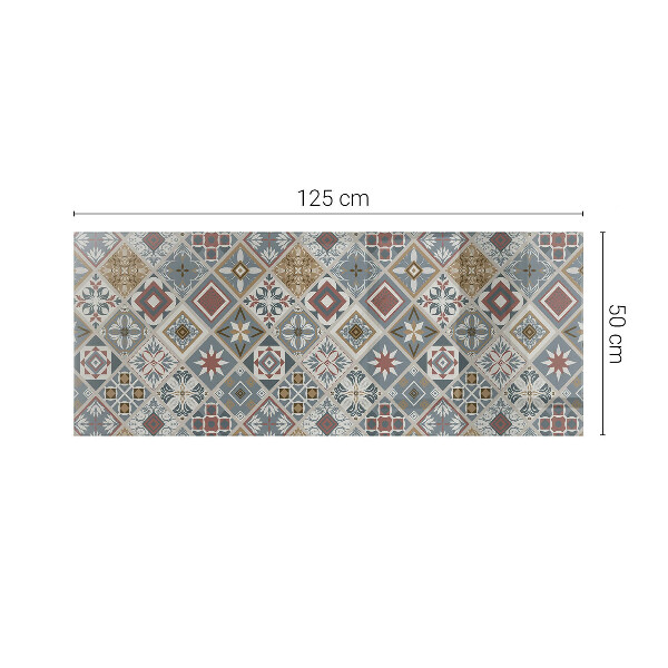 Plateau verre pour table rectangulaire Mosaïques décoratives avec détails