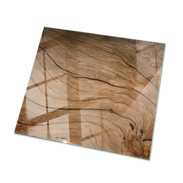 Plateau verre pour table rectangulaire Motif forêt élégant