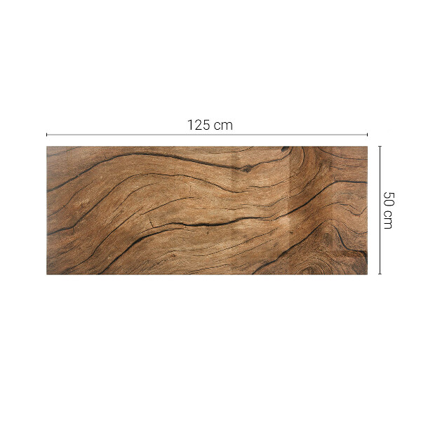 Plateau verre pour table rectangulaire Motif forêt élégant