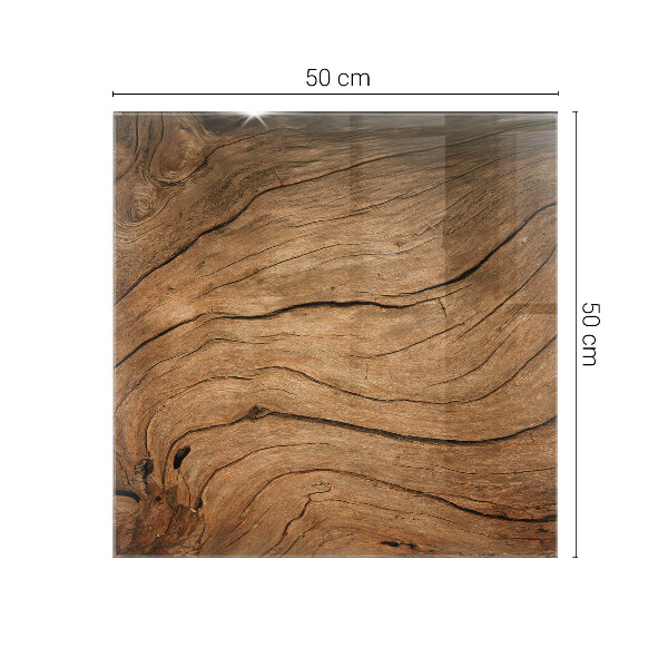 Plateau verre pour table rectangulaire Motif forêt élégant
