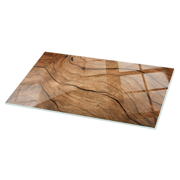 Plateau verre pour table rectangulaire Motif forêt élégant