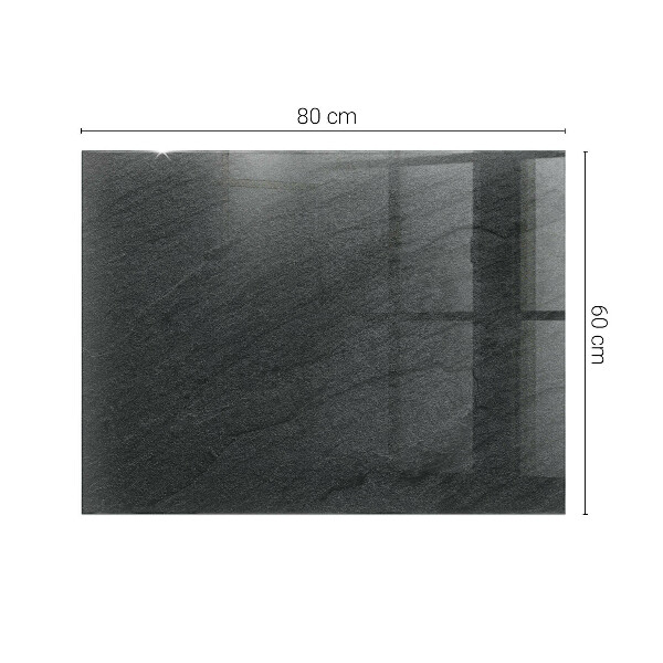 Plateau verre pour table rectangulaire Motif de texture de pierre