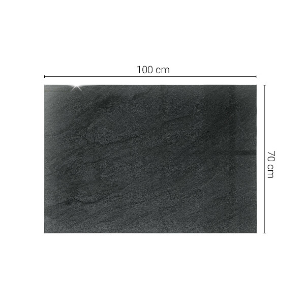 Plateau verre pour table rectangulaire Motif de texture de pierre