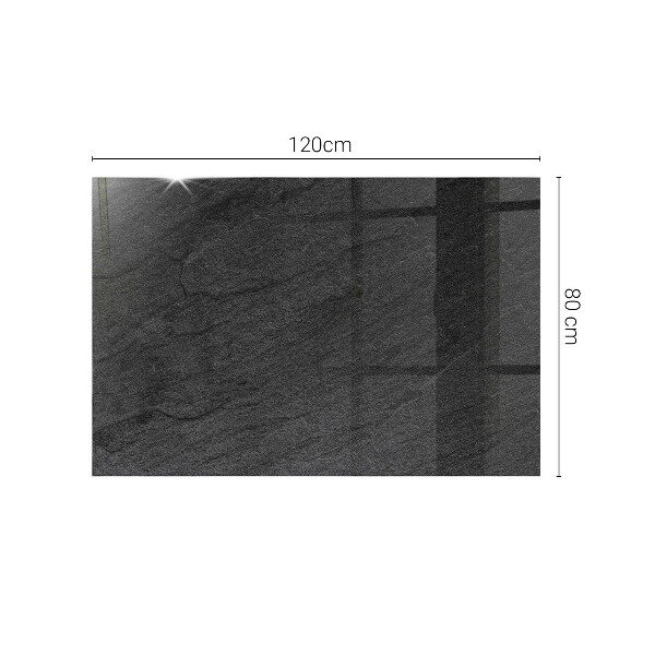 Plateau verre pour table rectangulaire Motif de texture de pierre