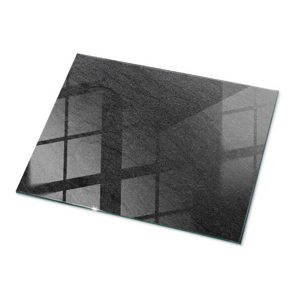 Plateau verre pour table rectangulaire Motif de texture de pierre