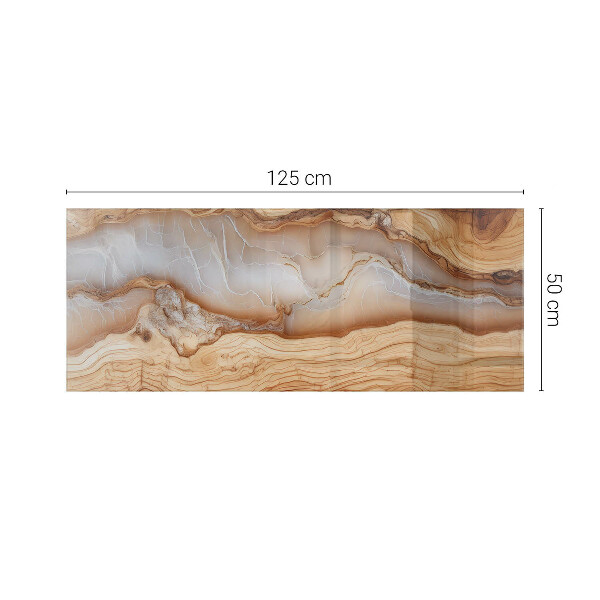 Plateau verre pour table rectangulaire Le bois en harmonie avec la résine