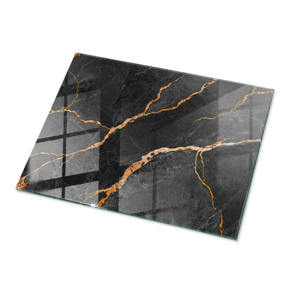 Plateau verre pour table rectangulaire Les veines du marbre dans le design