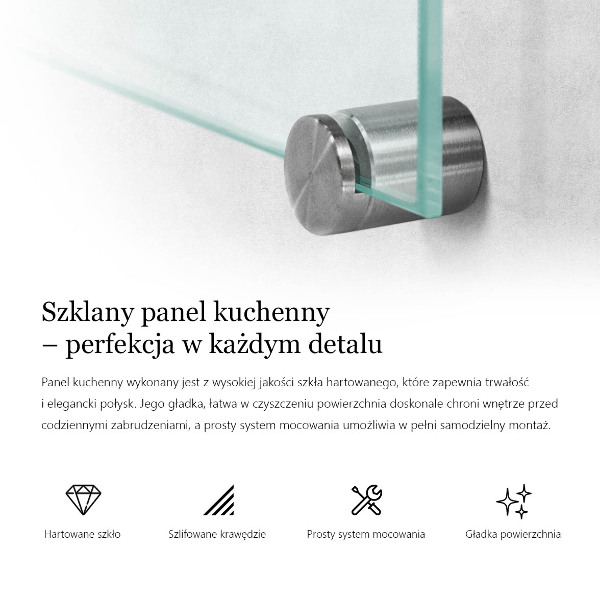 Crédence de cuisine transparent 140x70 cm