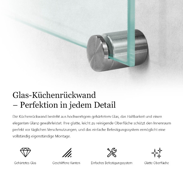 Crédence de cuisine transparent 140x70 cm