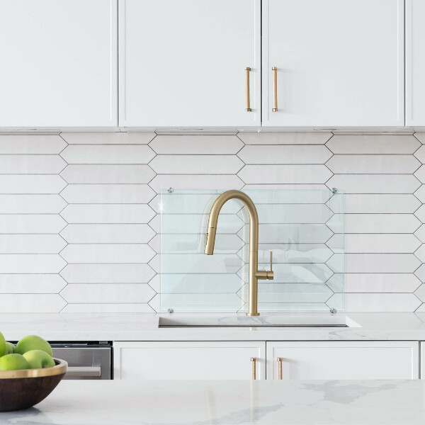 Crédence cuisine en verre transparent 60x40 cm