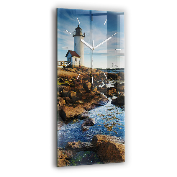 Horloge rectangulaire verticale 'Phare d''Annisquam'