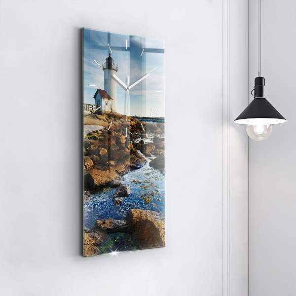 Horloge rectangulaire verticale 'Phare d''Annisquam'