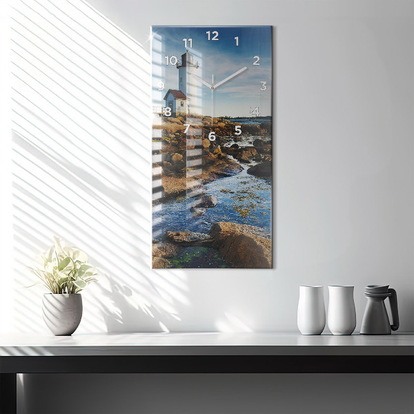 Horloge rectangulaire verticale 'Phare d''Annisquam'