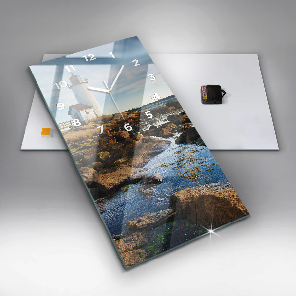 Horloge rectangulaire verticale 'Phare d''Annisquam'