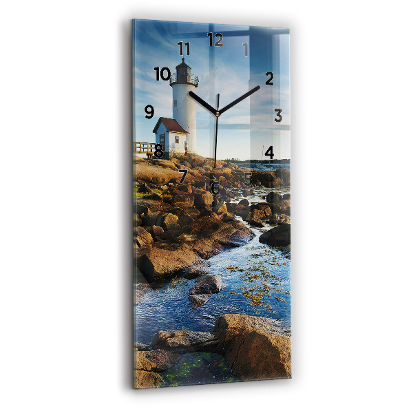 Horloge rectangulaire verticale 'Phare d''Annisquam'