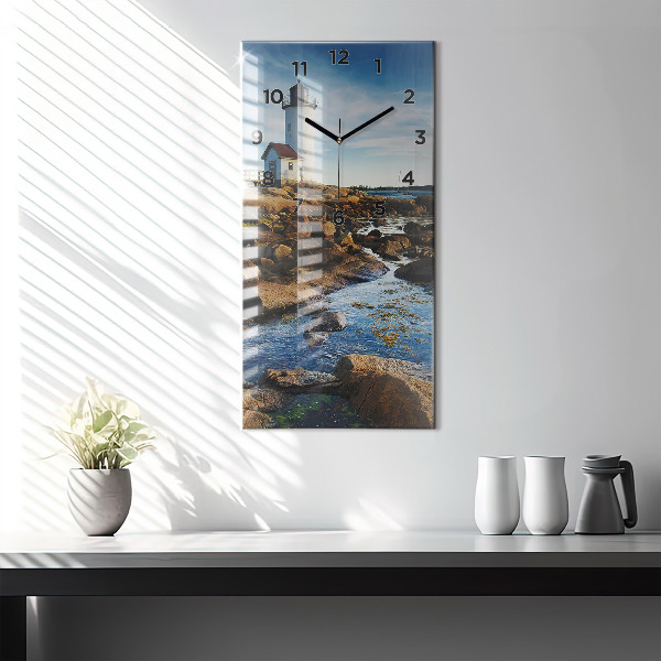 Horloge rectangulaire verticale 'Phare d''Annisquam'