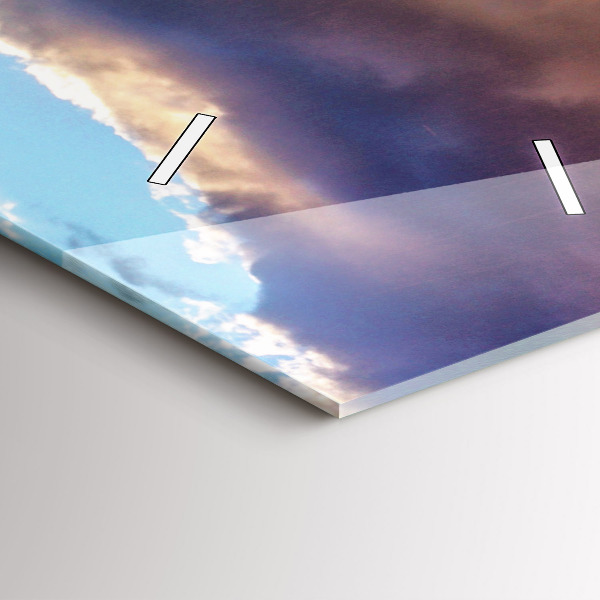 Horloge rectangulaire verticale Cascade en Islande