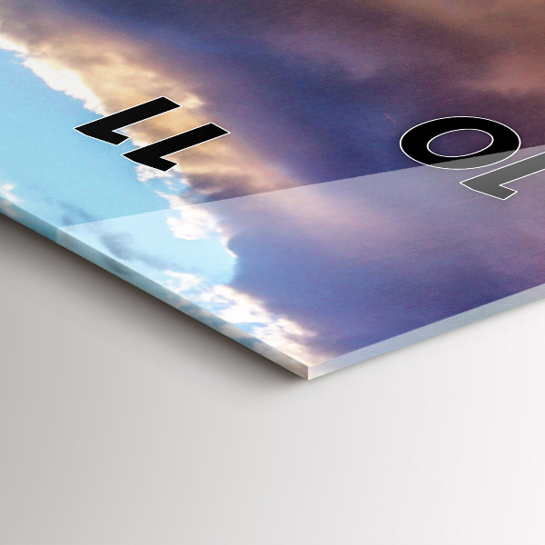 Horloge rectangulaire verticale Cascade en Islande