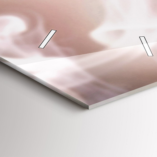 Horloge rectangulaire verticale Une tasse de café