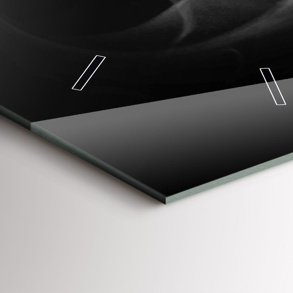 Horloge rectangulaire verticale Une tasse de café