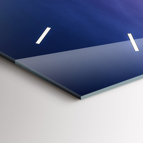 Horloge rectangulaire verticale New York et le coucher du soleil