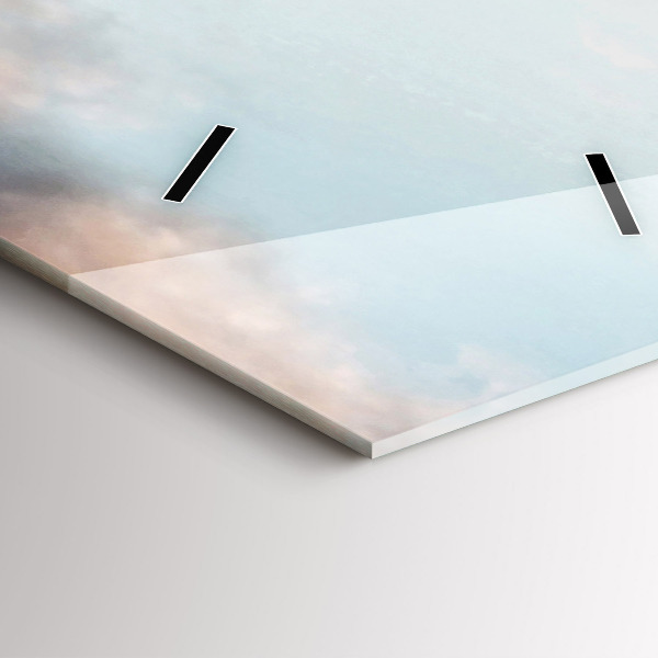 Horloge rectangulaire verticale Panorama avec la Tour Eiffel