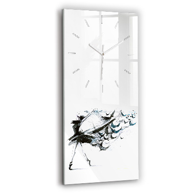 Horloge rectangulaire verticale Femme dansant le ballet
