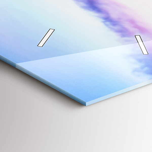 Horloge rectangulaire verticale Le pont du port le soir