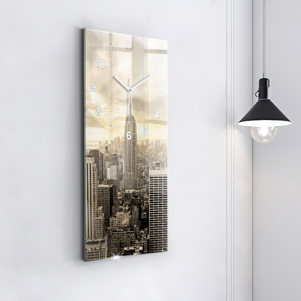 Horloge rectangulaire verticale Tours de New York