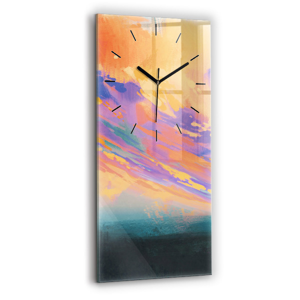 Horloge rectangulaire verticale Amour platonique