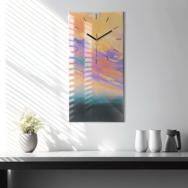 Horloge rectangulaire verticale Amour platonique