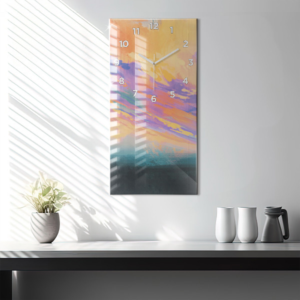 Horloge rectangulaire verticale Amour platonique