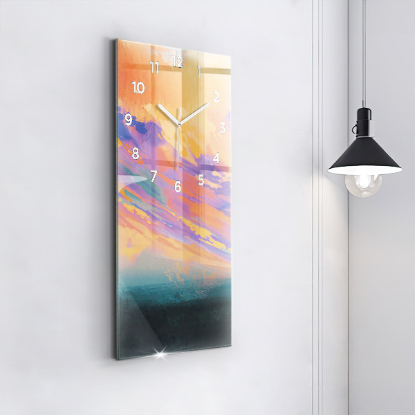 Horloge rectangulaire verticale Amour platonique