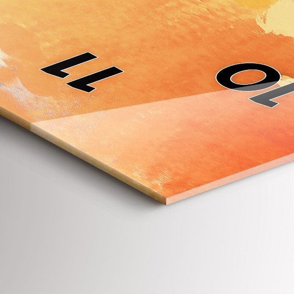 Horloge rectangulaire verticale Amour platonique