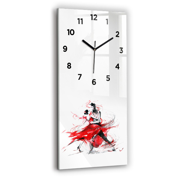 Horloge rectangulaire verticale Couple dansant