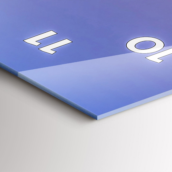 Horloge rectangulaire verticale Vue de Barcelone