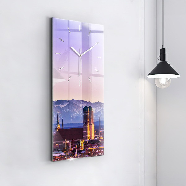 Horloge rectangulaire verticale Alpes allemandes Munich
