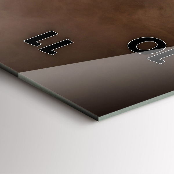 Horloge rectangulaire verticale Café en grains