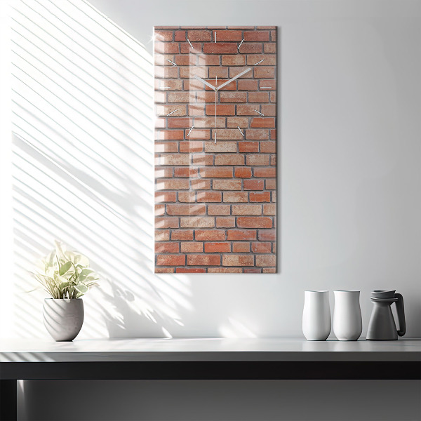 Horloge murale verticale Mur de briques