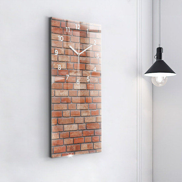 Horloge murale verticale Mur de briques