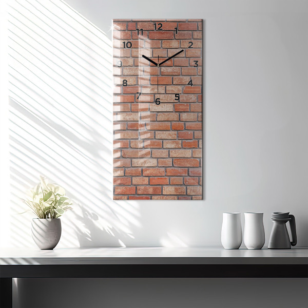 Horloge murale verticale Mur de briques