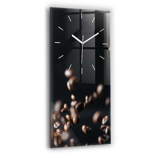 Horloge murale verticale Café en grains