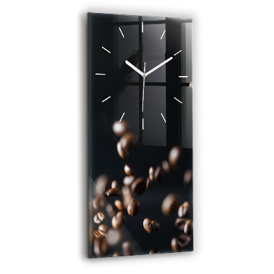 Horloge murale verticale Café en grains