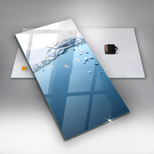 Horloge murale verticale Vue sous-marine