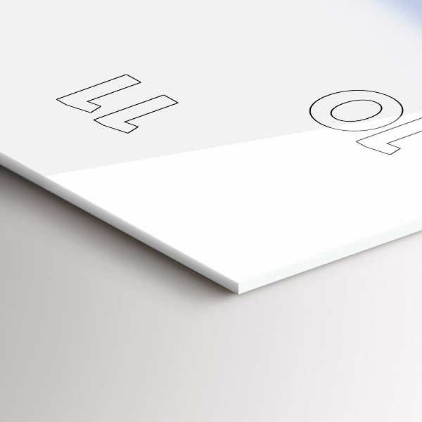 Horloge murale verticale Vue sous-marine