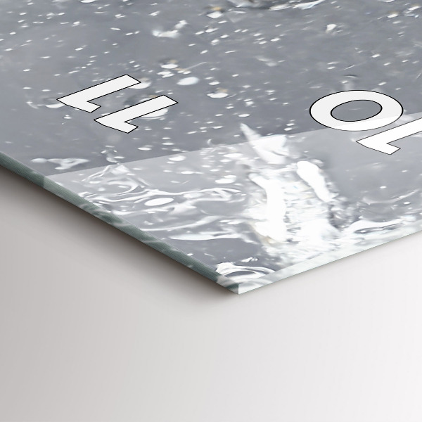 Horloge murale verticale 'Agrumes dans l''eau'