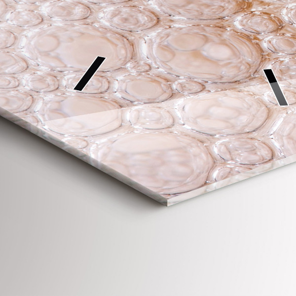 Horloge murale verticale Bière avec mousse