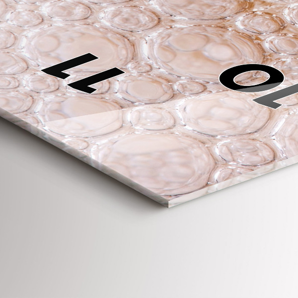 Horloge murale verticale Bière avec mousse