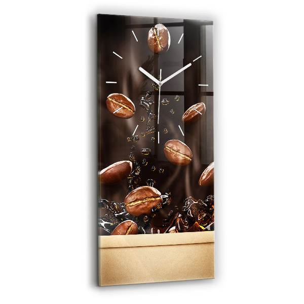 Horloge murale verticale Café chaud