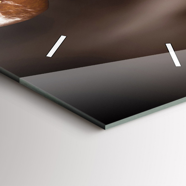 Horloge murale verticale Café chaud